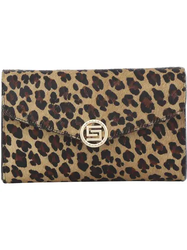 Bolsa Transversal Couro Pelo Leopardo Pequena 78056.25