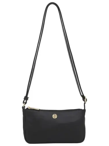 Bolsa Transversal Couro Preto Pequena 78053.25