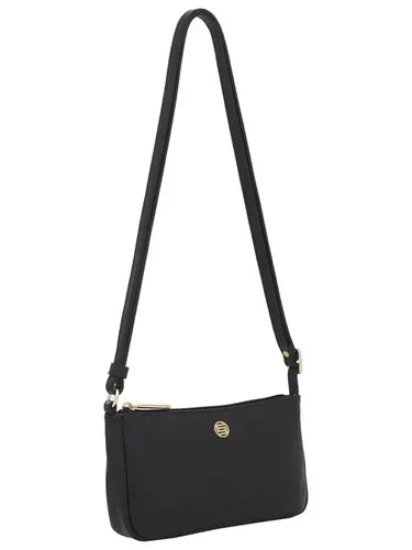 Bolsa Transversal Couro Preto Pequena 78053.25