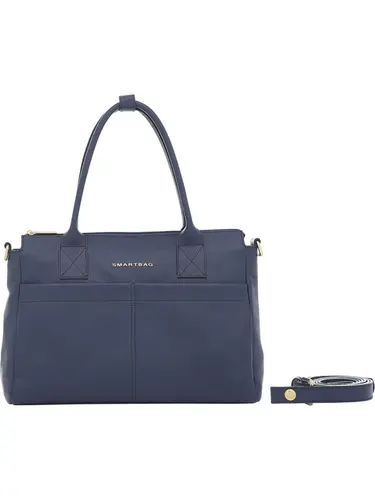 Bolsa de Mao Couro Marinho Pequena 78054.25