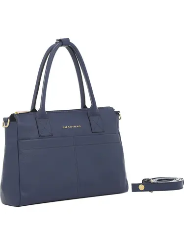 Bolsa de Mao Couro Marinho Pequena 78054.25