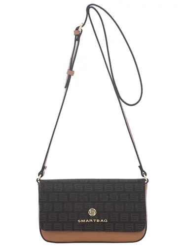 Bolsa Transversal Milano Chocolate/Caramelo Pequena 87001.25