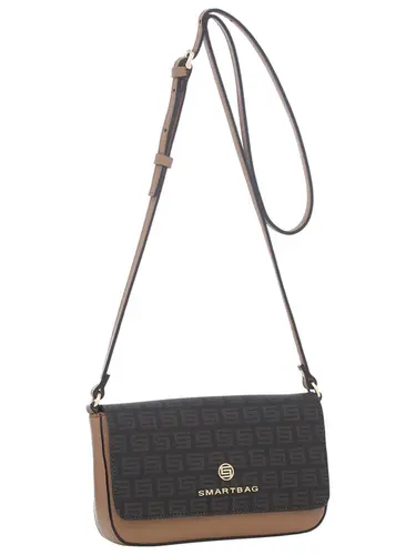 Bolsa Transversal Milano Chocolate/Caramelo Pequena 87001.25