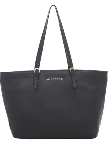 Bolsa Tiracolo Couro Preto Grande 78055.25