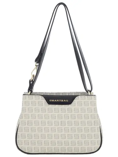 Bolsa Transversal Milano Creme/Preto Media 87012.25