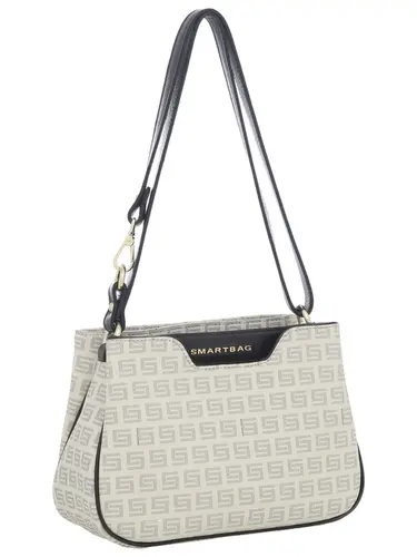 Bolsa Transversal Milano Creme/Preto Media 87012.25