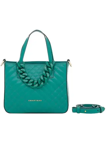 Bolsa Alca de Mao Smartbag Couro Esmeralda - 73028.22