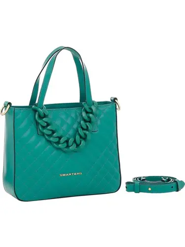 Bolsa Alca de Mao Smartbag Couro Esmeralda - 73028.22