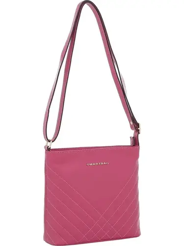 Bolsa Transversal Smartbag Couro Orquidea - 73248.23