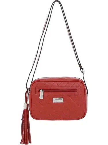 Bolsa Transversal Smartbag Couro Vermelho - 71251.22