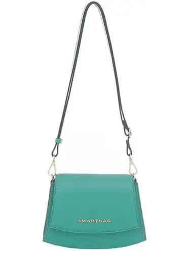 Bolsa Transversal Smartbag Couro Esmeralda - 73050.23