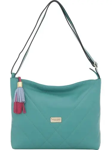 Bolsa Transversal Smartbag Couro Esmeralda - 73216.23