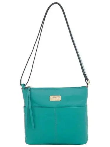 Bolsa Transversal Smartbag Couro Esmeralda - 73260.23