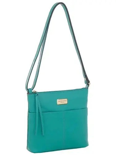 Bolsa Transversal Smartbag Couro Esmeralda - 73260.23