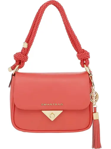 Bolsa Tiracolo Smartbag Couro Goiaba - 75046.24