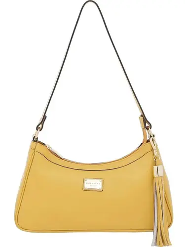 Bolsa Tiracolo Couro Amarelo Media 75192.24