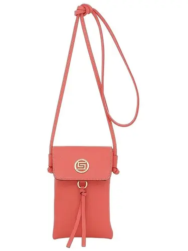 Bolsinha Transversal Smartbag Couro Goiaba - 75002.24