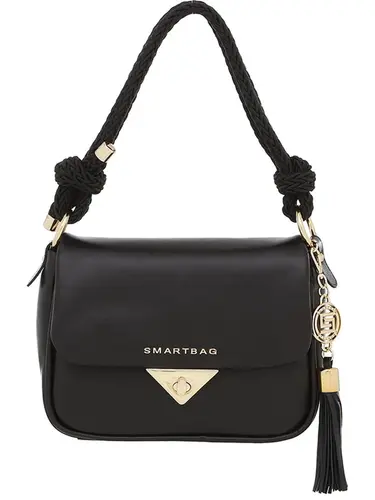 Bolsa Tiracolo Smartbag Couro Preto - 75046.24