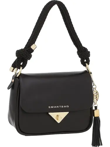 Bolsa Tiracolo Smartbag Couro Preto - 75046.24