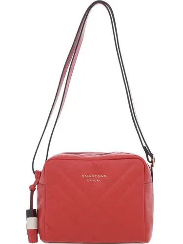 Bolsa Transversal Smartbag Couro Vermelho - 74202.23