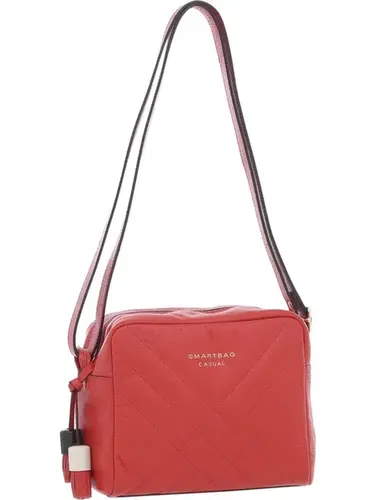 Bolsa Transversal Smartbag Couro Vermelho - 74202.23