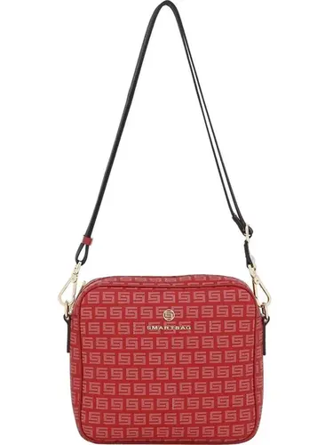 Bolsa Transversal Smartbag Milano/Couro Vermelho - 86006.22