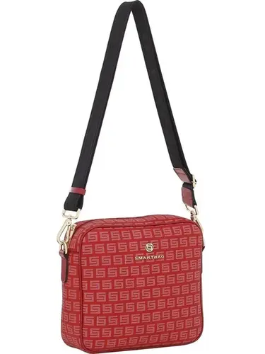 Bolsa Transversal Smartbag Milano/Couro Vermelho - 86006.22