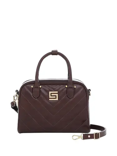 Bolsa Alca de Mao Smartbag Couro Chocolate - 76010.24
