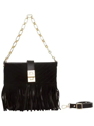 Bolsa Transversal Smartbag Camurca Preto - 76049.24
