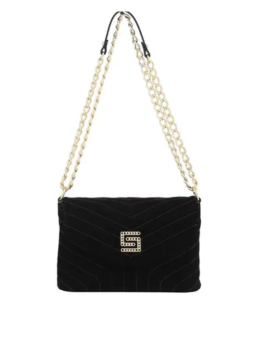 Bolsa Tiracolo Smartbag Camurça Preto - 76011.24