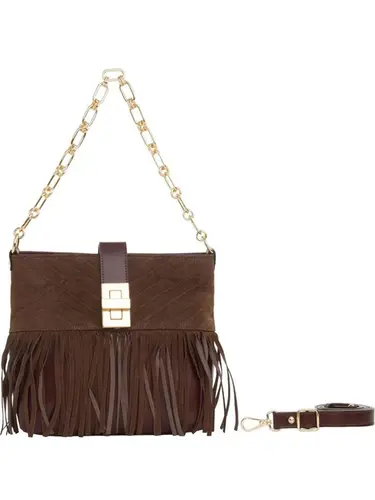 Bolsa Transversal Smartbag Camurca Chocolate - 76049.24