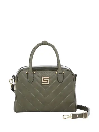 Bolsa Alca de Mao Smartbag Couro Musgo - 76010.24
