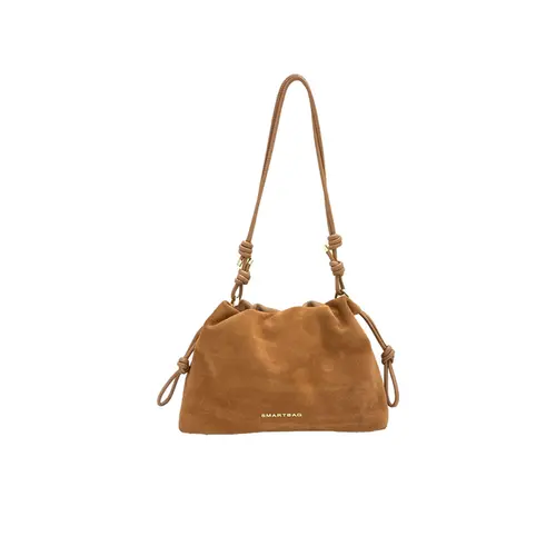 Bolsa Bucket Couro Camurça Caramelo - 78087.25