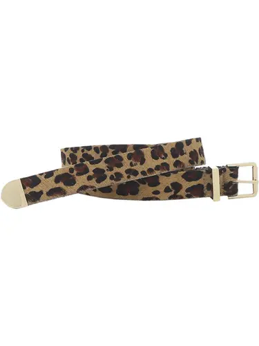 Cinto Couro Pelo Leopardo - 78410.25