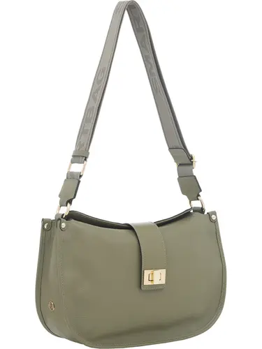 Bolsa Transversal Couro Oliva Pequena 78079.25