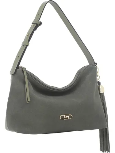 Bolsa Hobo Couro Oliva Media 78076.25