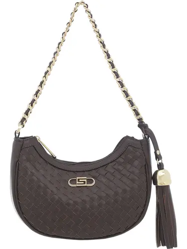 Bolsa Tiracolo Couro Tresse Chocolate Media 78066.25
