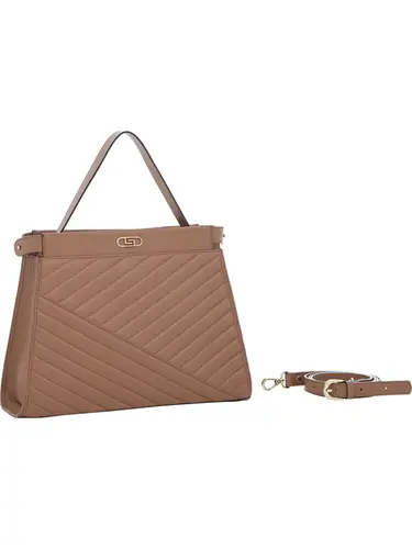 Bolsa Tiracolo Couro Canela Media 78071.25