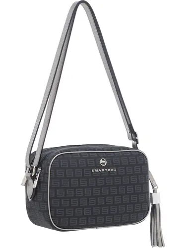 Bolsa Transversal Milano Preto/Metalizado Inox Pequena 87025.25