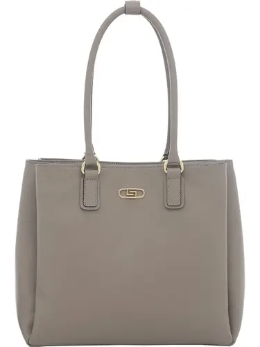 Bolsa Tiracolo Couro Taupe Media 78075.25