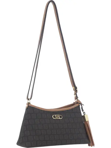 Bolsa Transversal Milano Chocolate/Caramelo Pequena 87016.25