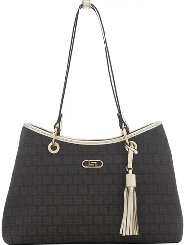 Bolsa Tiracolo Milano Chocolate/Ouro Light Media 87017.25
