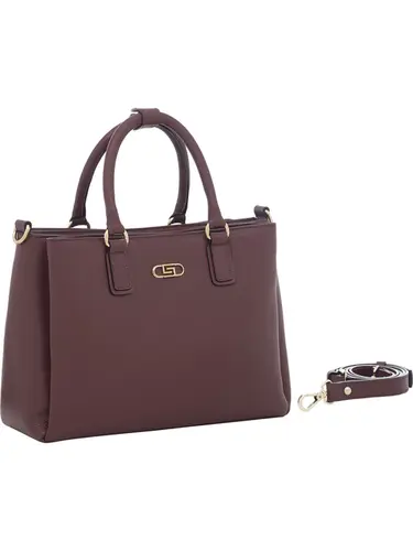 Bolsa Tote Couro Burgundy Grande 78074.25
