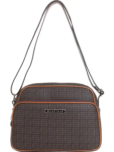 Bolsa Transversal Smartbag Veneza Chocolate/Avela - 85012.25