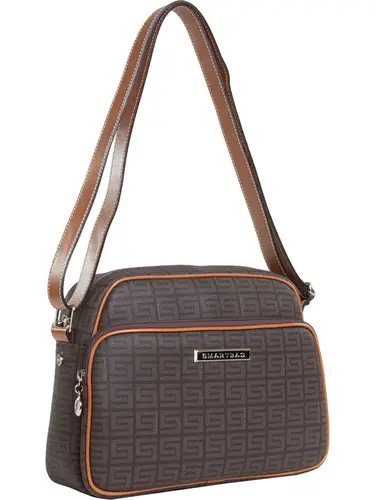 Bolsa Transversal Smartbag Veneza Chocolate/Avela - 85012.25