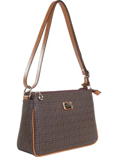 Bolsa Transversal Smartbag Veneza Chocolate - Caramelo - 85015.25