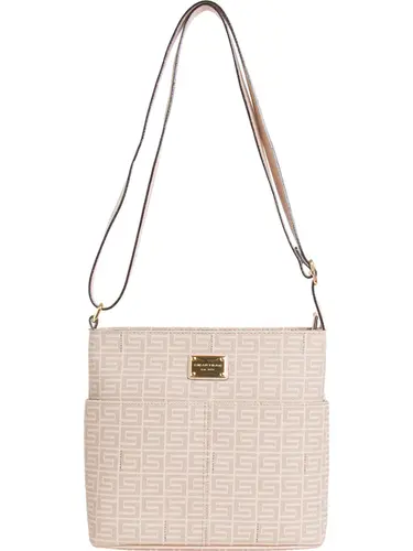 Bolsa Transversal Smartbag Veneza Nude - Bege - 85016.25