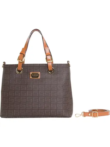 Bolsa Transversal Smartbag Veneza Chocolate/Caramelo 85019.25