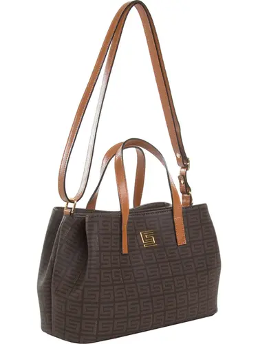 Bolsa Transversal Smartbag Veneza Chocolate/Caramelo Media  85026.25