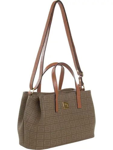 Bolsa Transversal Smartbag Veneza Caqui/Avela Media 85026.25